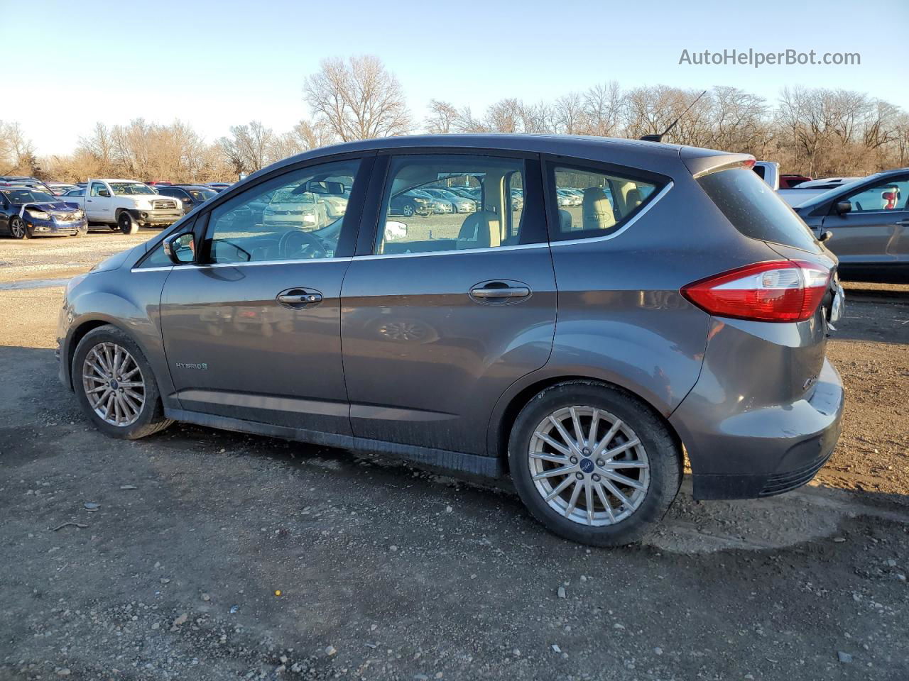 2013 Ford C-max Sel Gray vin: 1FADP5BU1DL549128