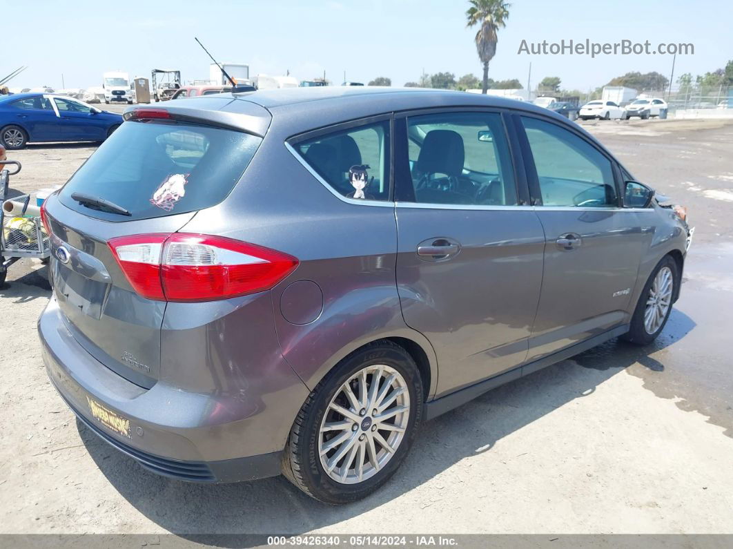 2013 Ford C-max Hybrid Sel Gray vin: 1FADP5BU1DL551459