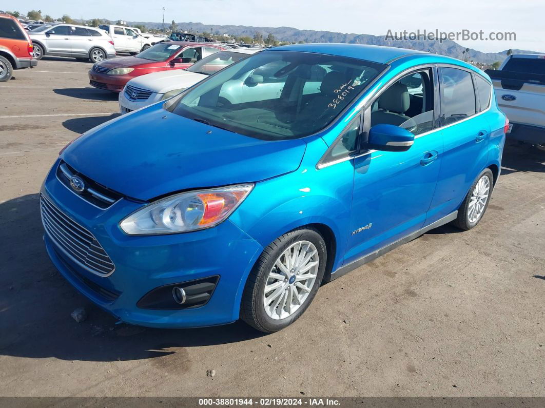 2013 Ford C-max Hybrid Sel Blue vin: 1FADP5BU1DL554653