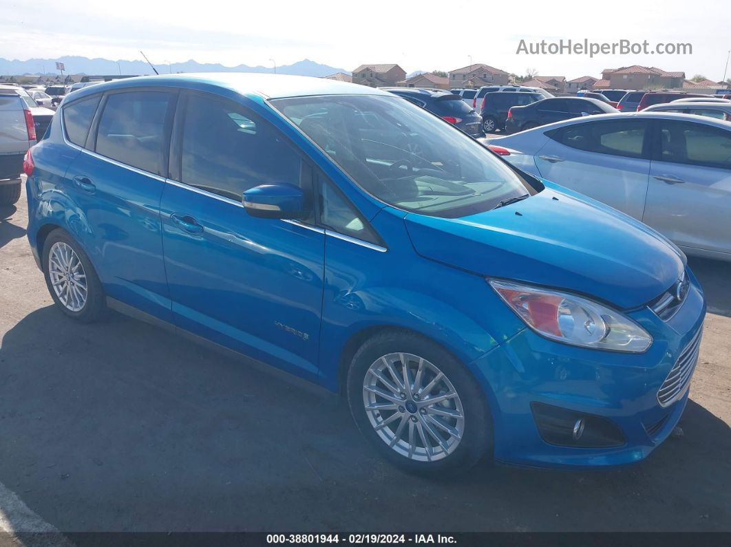 2013 Ford C-max Hybrid Sel Blue vin: 1FADP5BU1DL554653