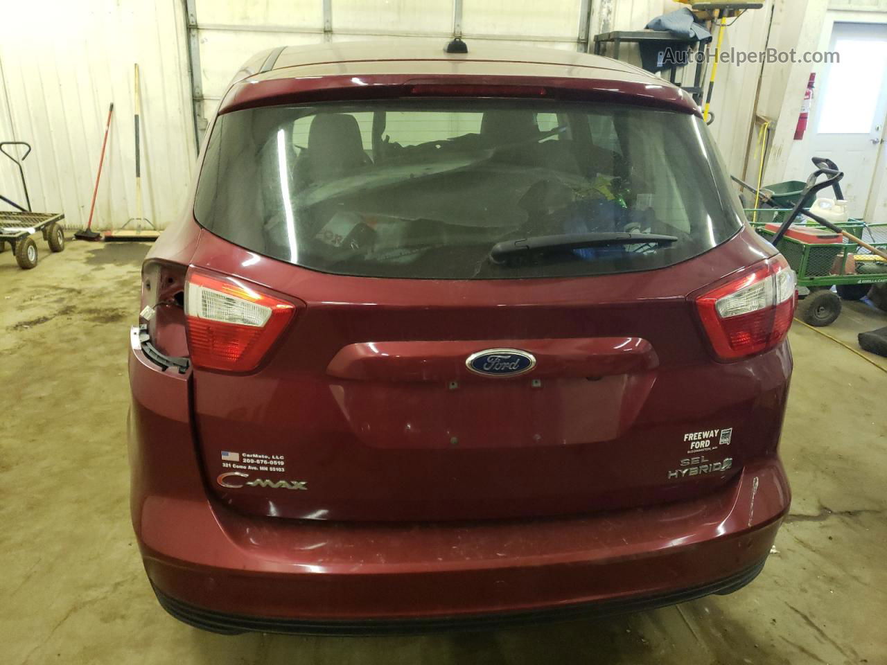 2013 Ford C-max Sel Red vin: 1FADP5BU1DL556841