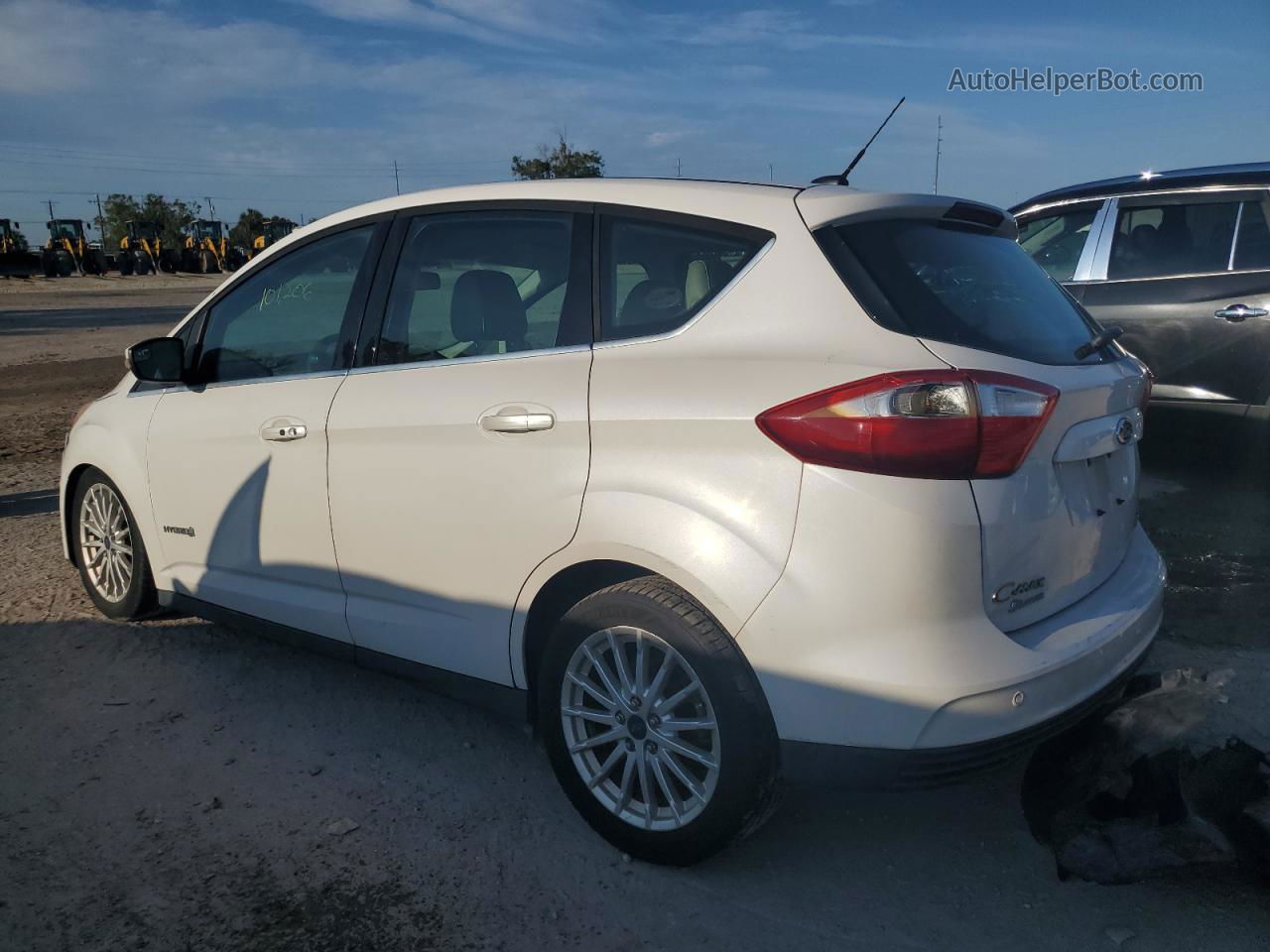 2014 Ford C-max Sel White vin: 1FADP5BU1EL515840