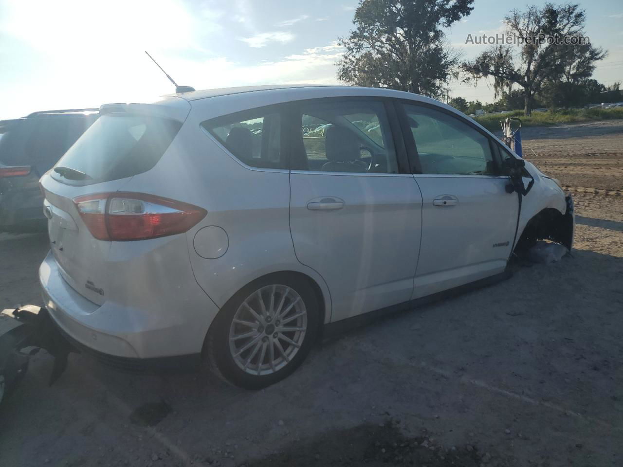 2014 Ford C-max Sel White vin: 1FADP5BU1EL515840