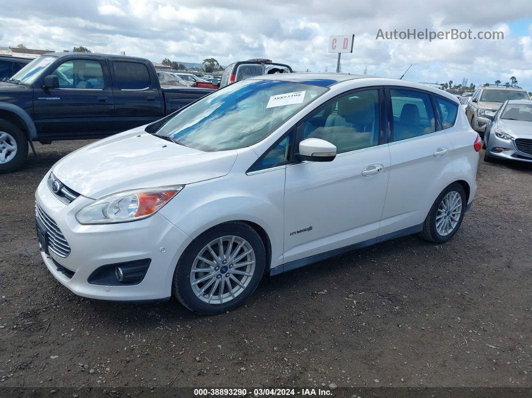 2013 Ford C-max Hybrid Sel White vin: 1FADP5BU2DL501038