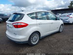 2013 Ford C-max Hybrid Sel White vin: 1FADP5BU2DL501038