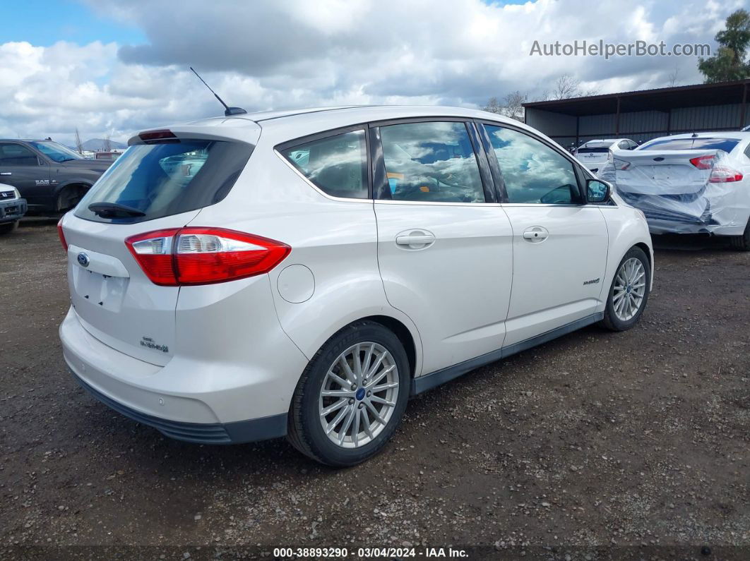 2013 Ford C-max Hybrid Sel White vin: 1FADP5BU2DL501038