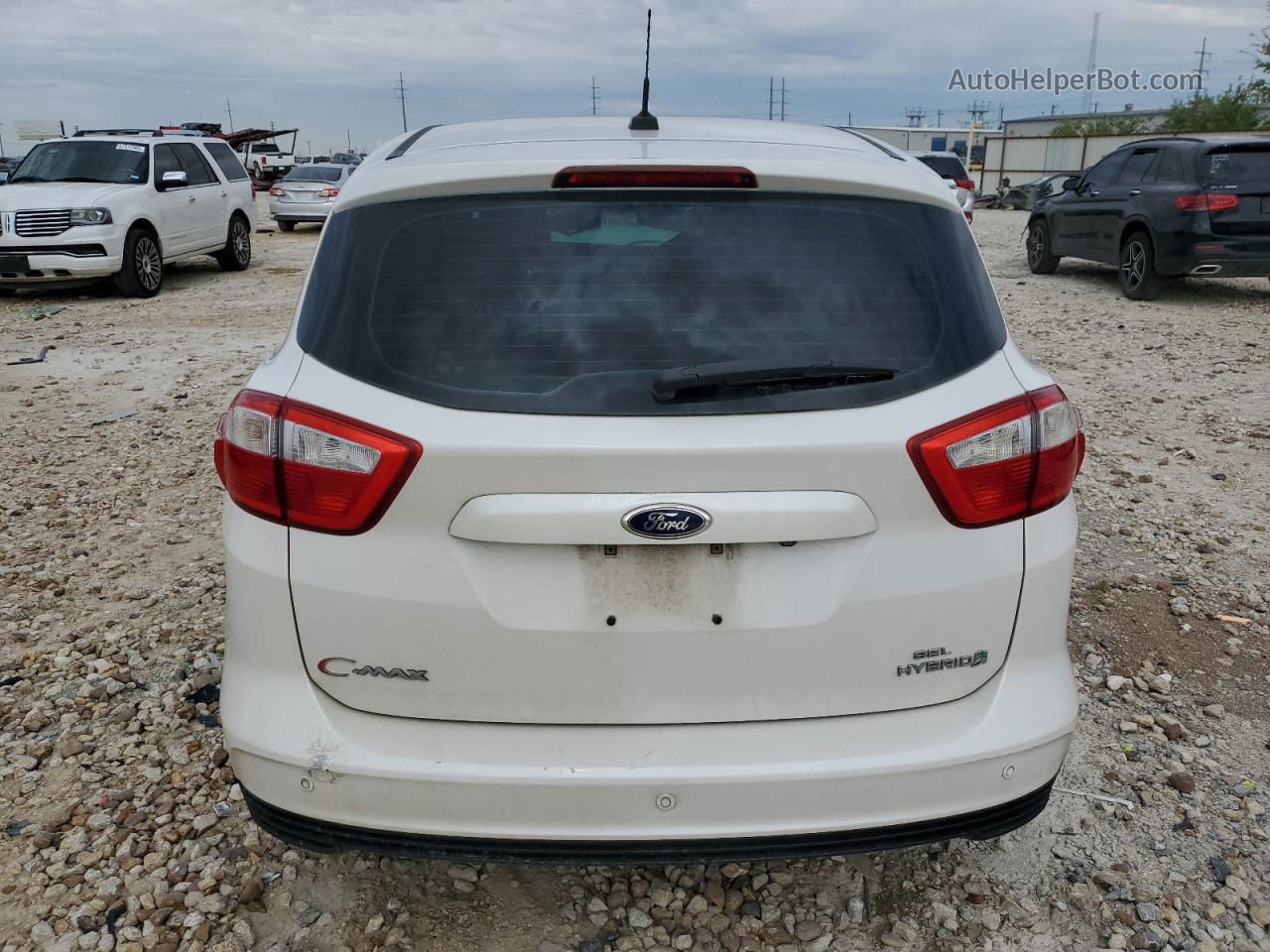 2013 Ford C-max Sel White vin: 1FADP5BU2DL521144