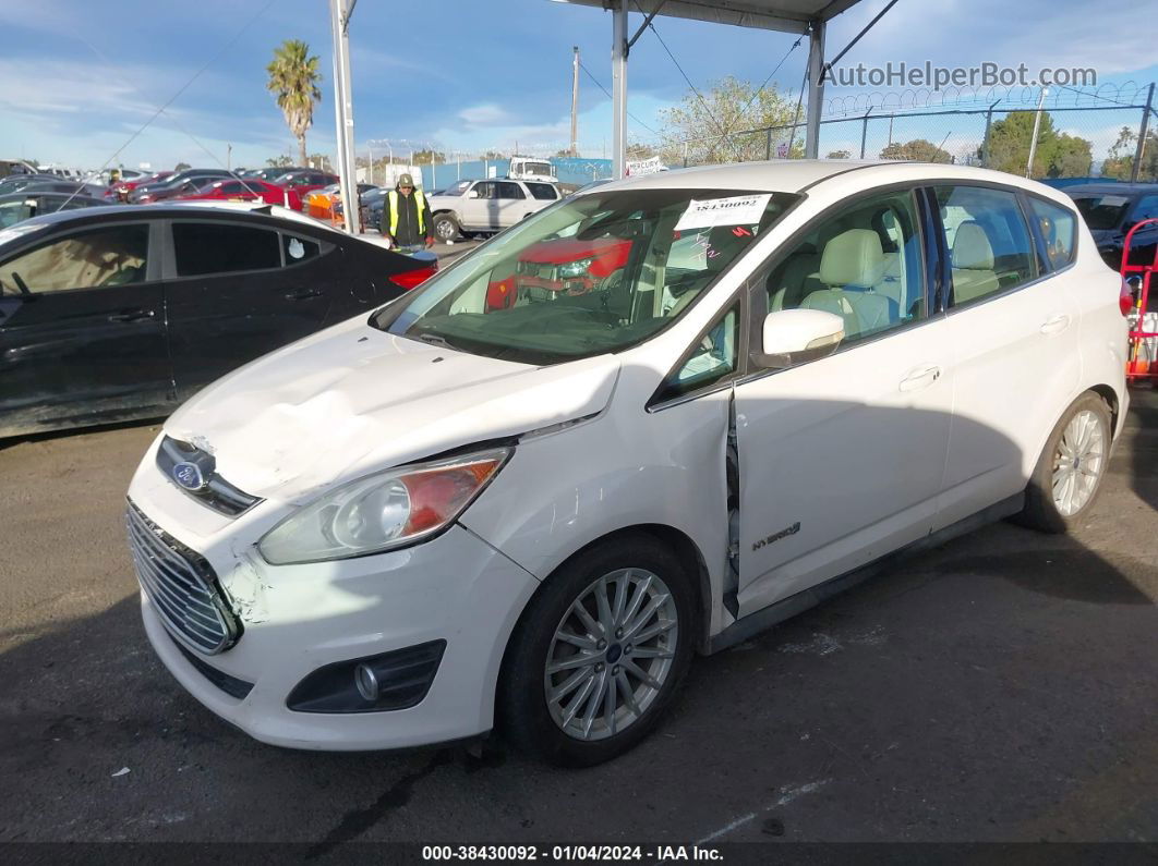 2013 Ford C-max Hybrid Sel White vin: 1FADP5BU2DL528594