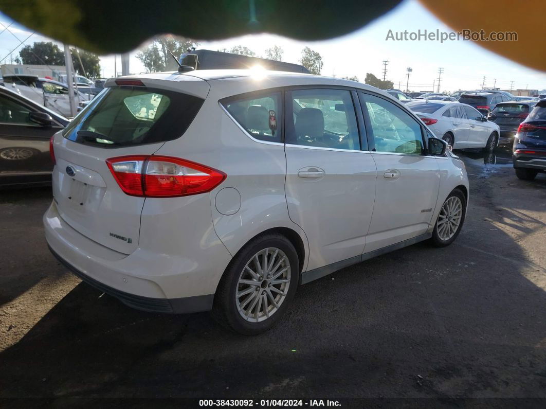 2013 Ford C-max Hybrid Sel White vin: 1FADP5BU2DL528594