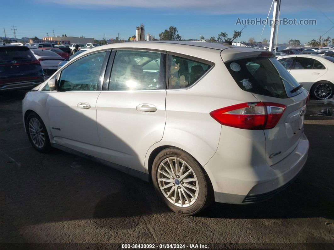 2013 Ford C-max Hybrid Sel White vin: 1FADP5BU2DL528594