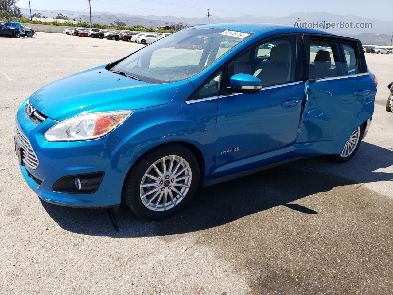 2013 Ford C-max Sel Синий vin: 1FADP5BU2DL546142