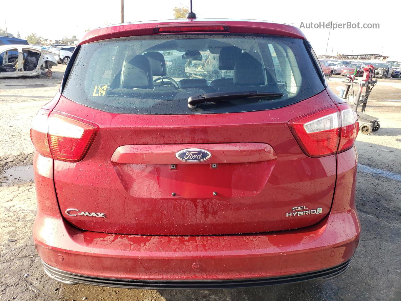 2014 Ford C-max Sel Red vin: 1FADP5BU2EL501476