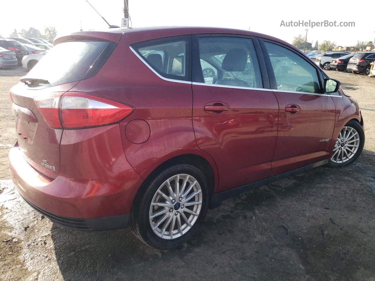 2014 Ford C-max Sel Red vin: 1FADP5BU2EL501476