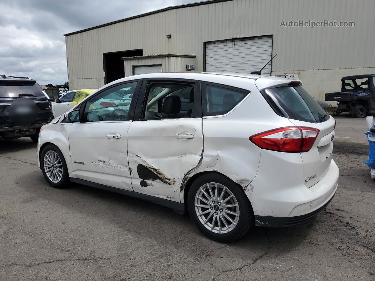 2014 Ford C-max Sel White vin: 1FADP5BU2EL515538