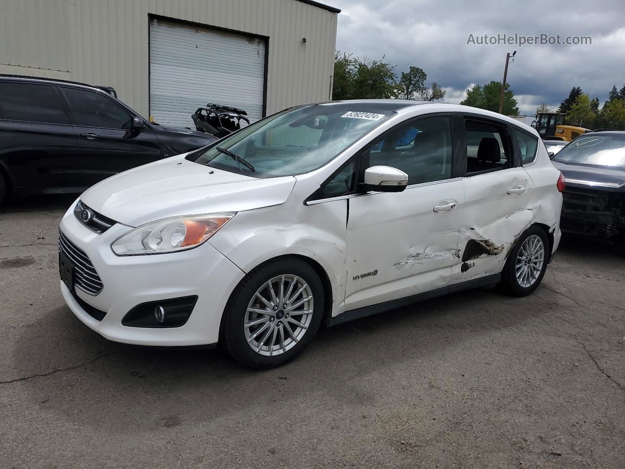 2014 Ford C-max Sel White vin: 1FADP5BU2EL515538