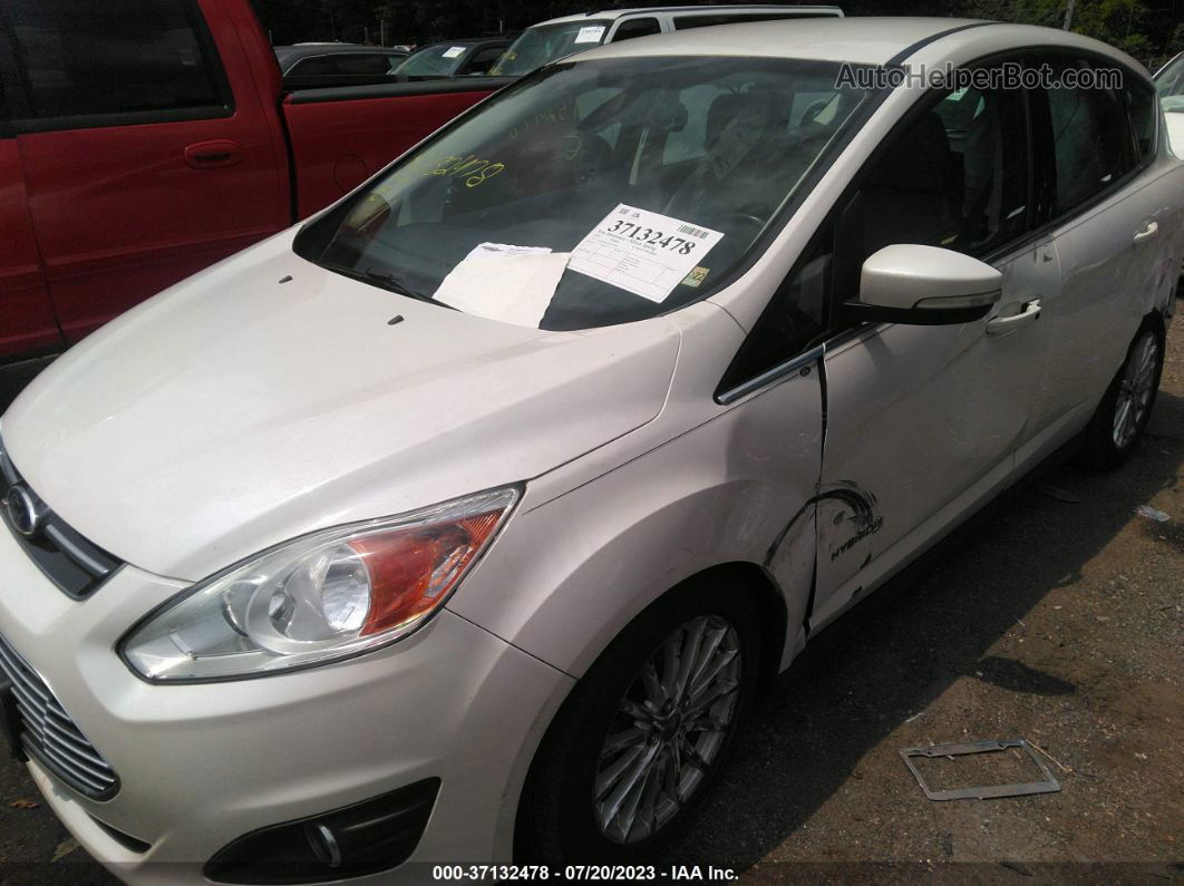 2013 Ford C-max Hybrid Sel White vin: 1FADP5BU3DL504160