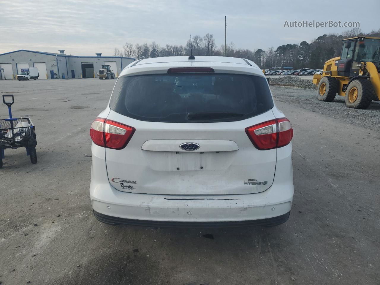 2013 Ford C-max Sel White vin: 1FADP5BU3DL528765