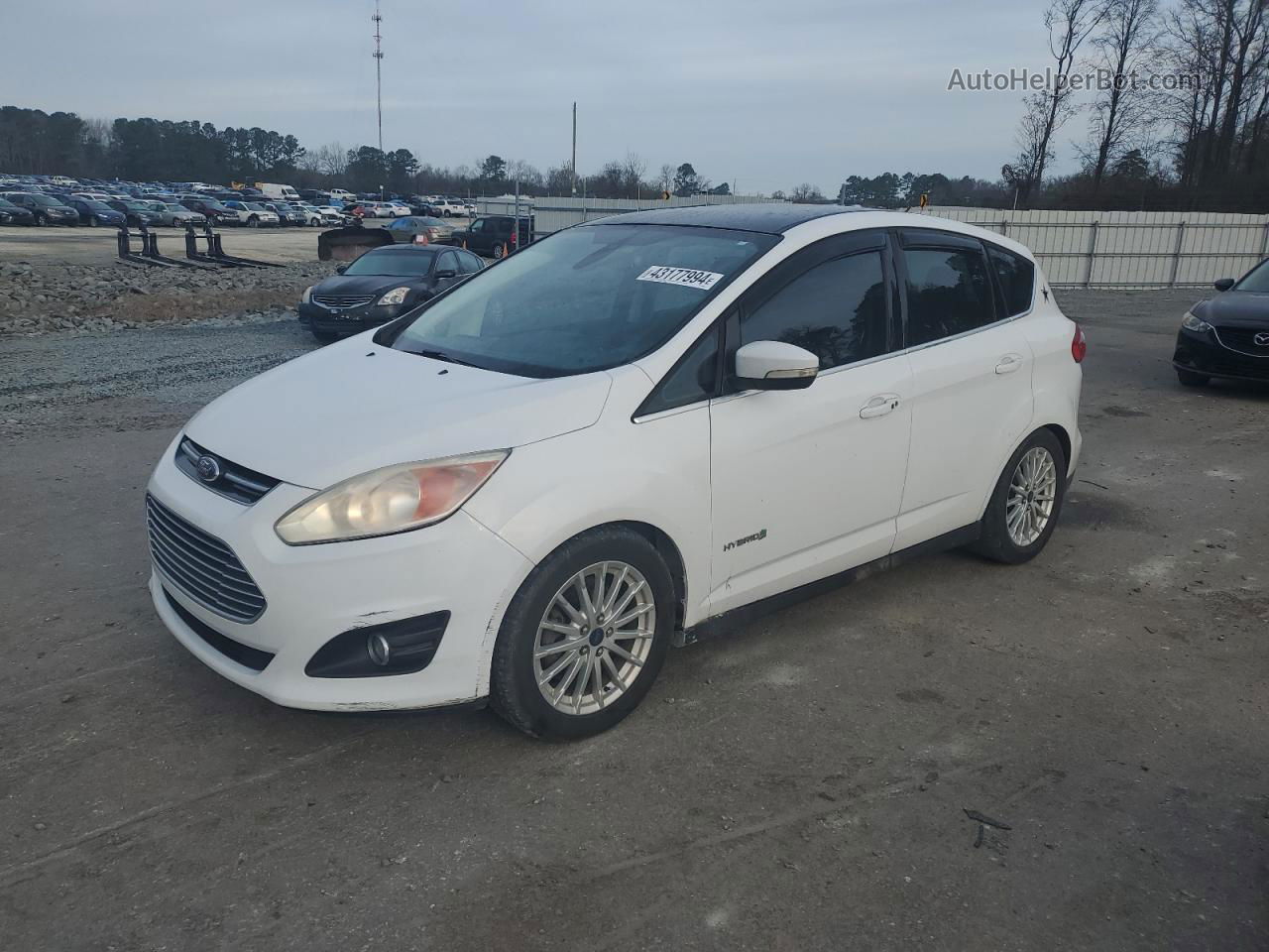 2013 Ford C-max Sel White vin: 1FADP5BU3DL528765