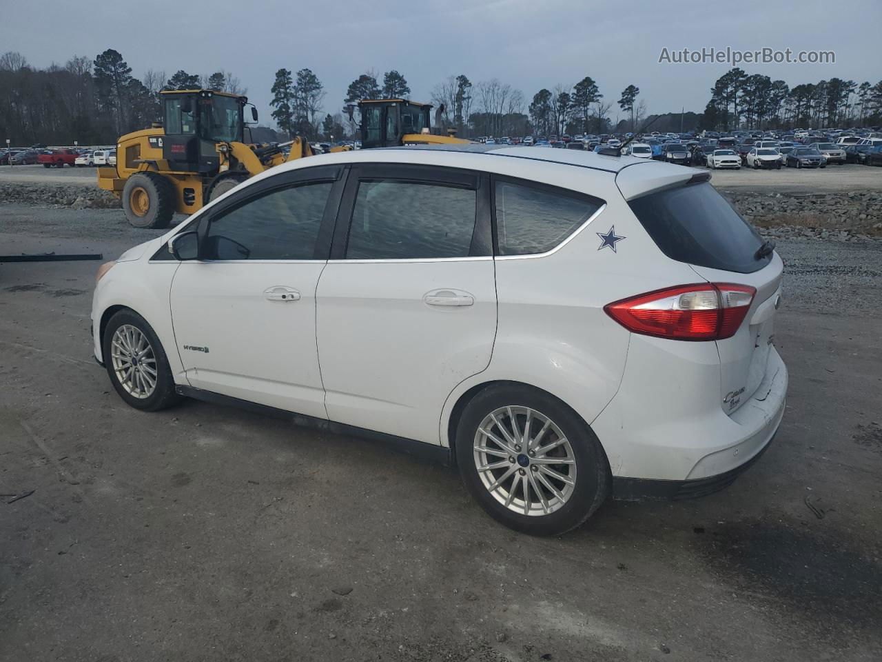 2013 Ford C-max Sel White vin: 1FADP5BU3DL528765