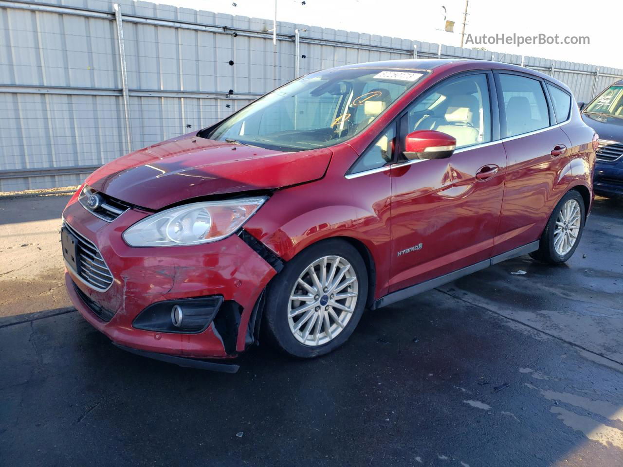 2013 Ford C-max Sel Red vin: 1FADP5BU3DL545677