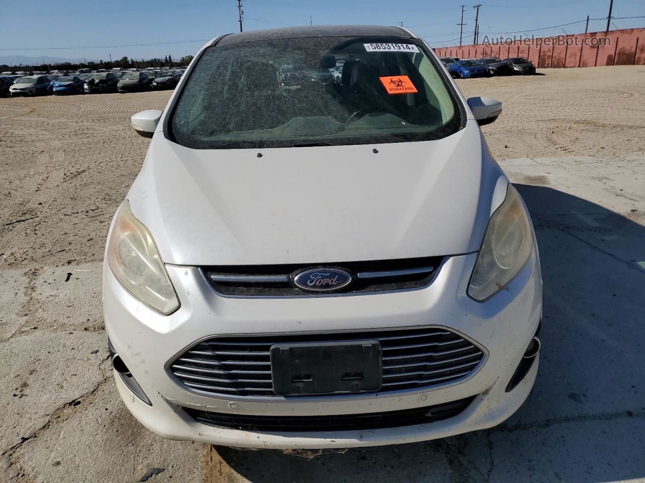 2013 Ford C-max Sel White vin: 1FADP5BU3DL551138