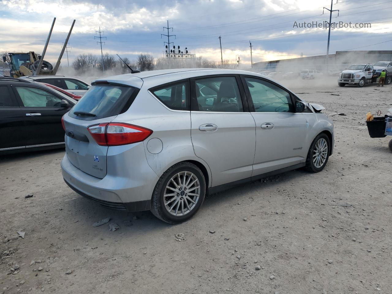 2013 Ford C-max Sel Silver vin: 1FADP5BU3DL554444