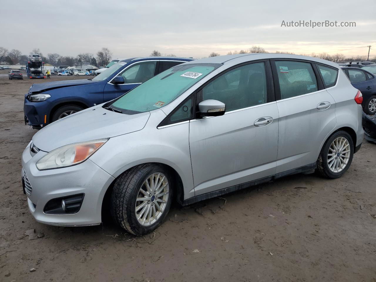 2014 Ford C-max Sel Silver vin: 1FADP5BU3EL507500