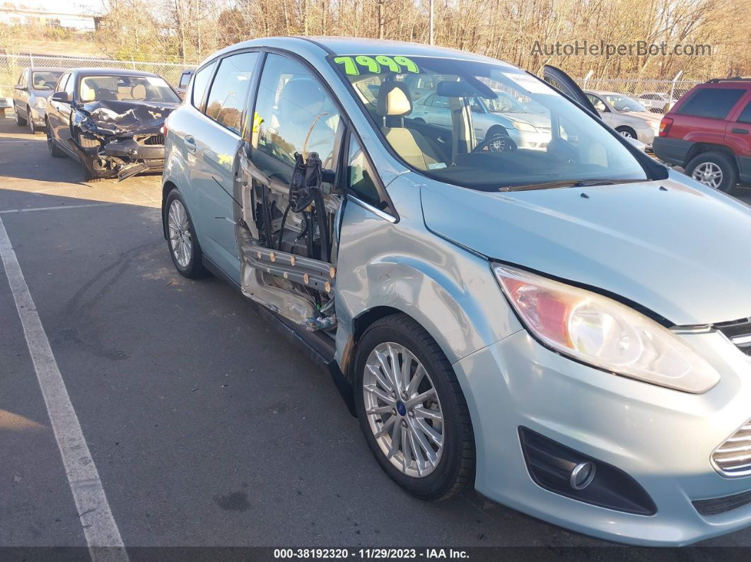 2013 Ford C-max Hybrid Sel Light Blue vin: 1FADP5BU4DL515281