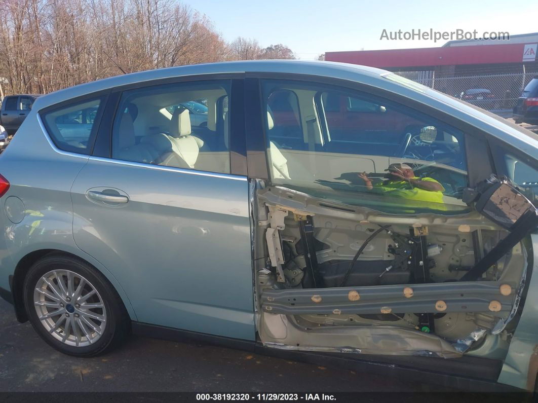 2013 Ford C-max Hybrid Sel Light Blue vin: 1FADP5BU4DL515281