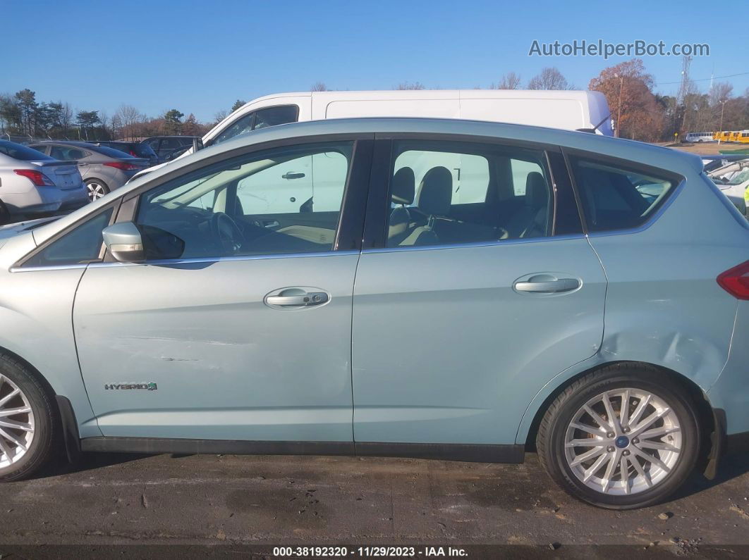 2013 Ford C-max Hybrid Sel Light Blue vin: 1FADP5BU4DL515281