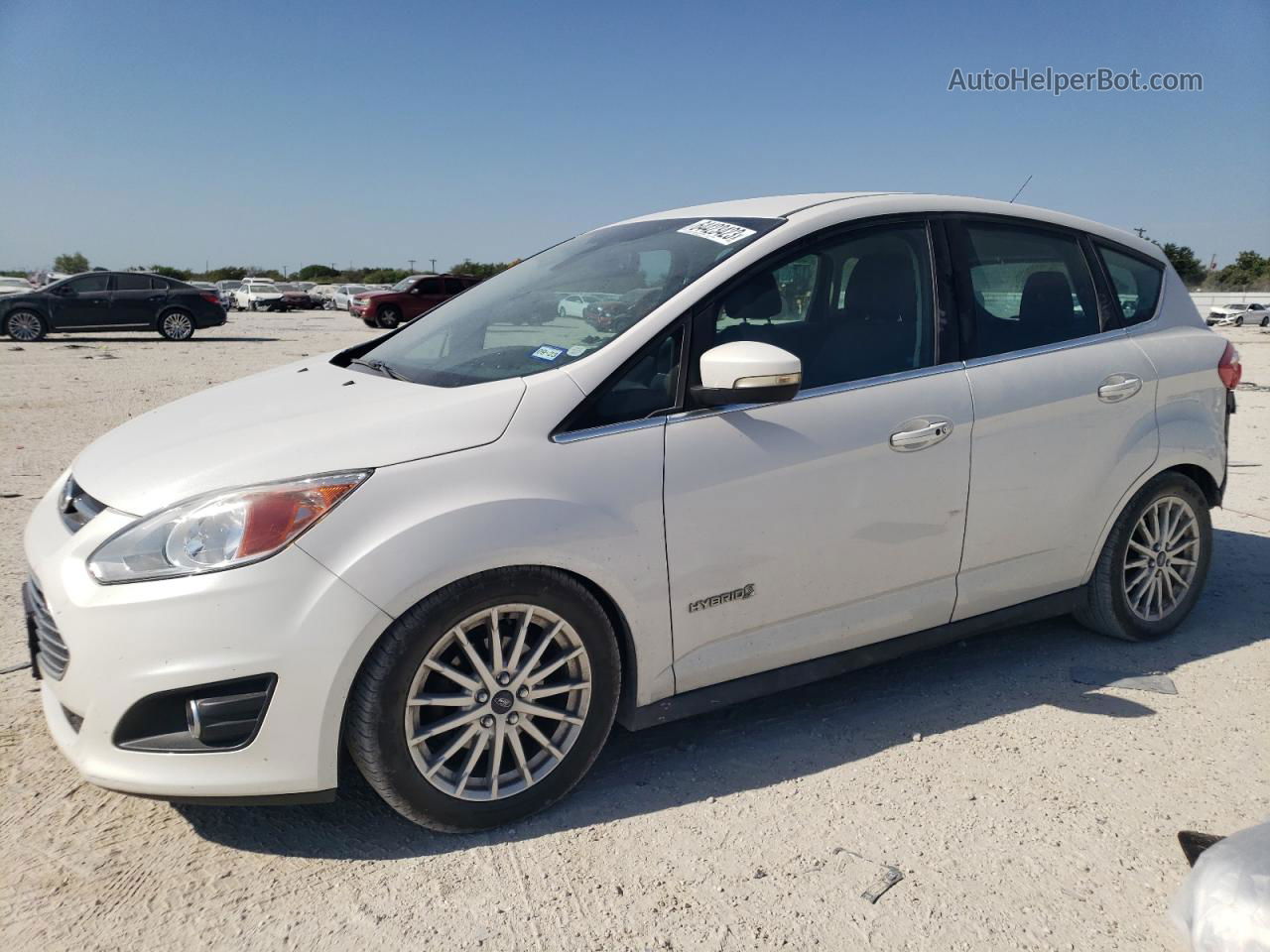 2013 Ford C-max Sel White vin: 1FADP5BU4DL526684