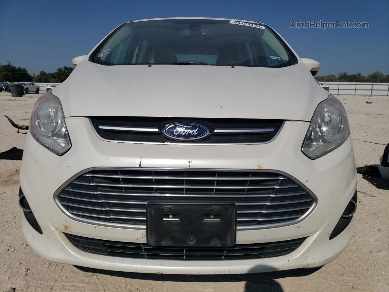 2013 Ford C-max Sel White vin: 1FADP5BU4DL526684