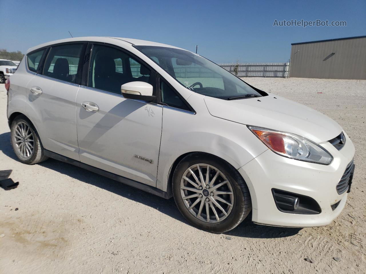 2013 Ford C-max Sel White vin: 1FADP5BU4DL526684