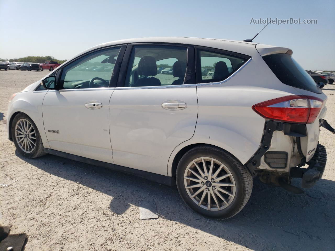 2013 Ford C-max Sel White vin: 1FADP5BU4DL526684