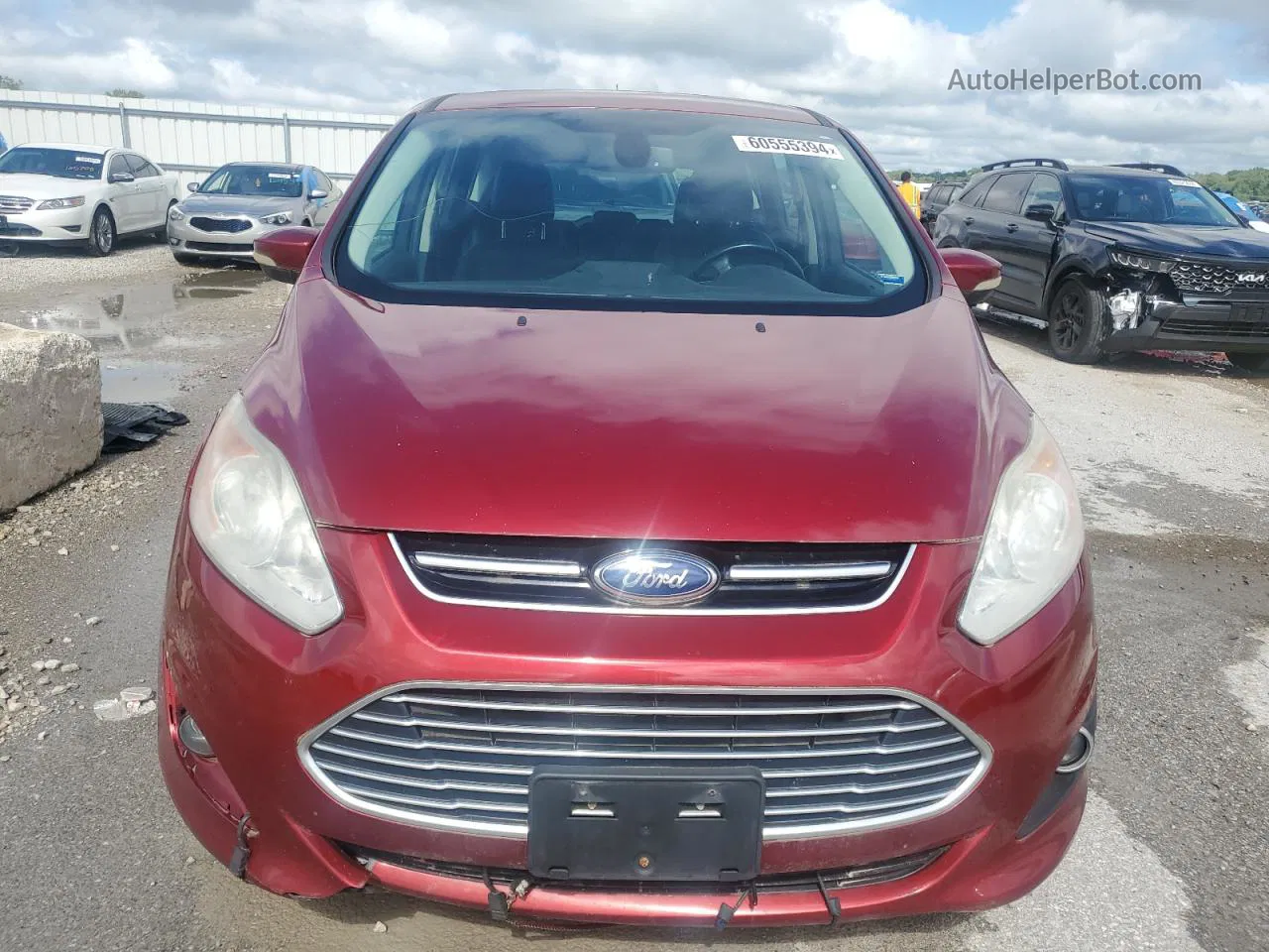 2013 Ford C-max Sel Red vin: 1FADP5BU4DL527317