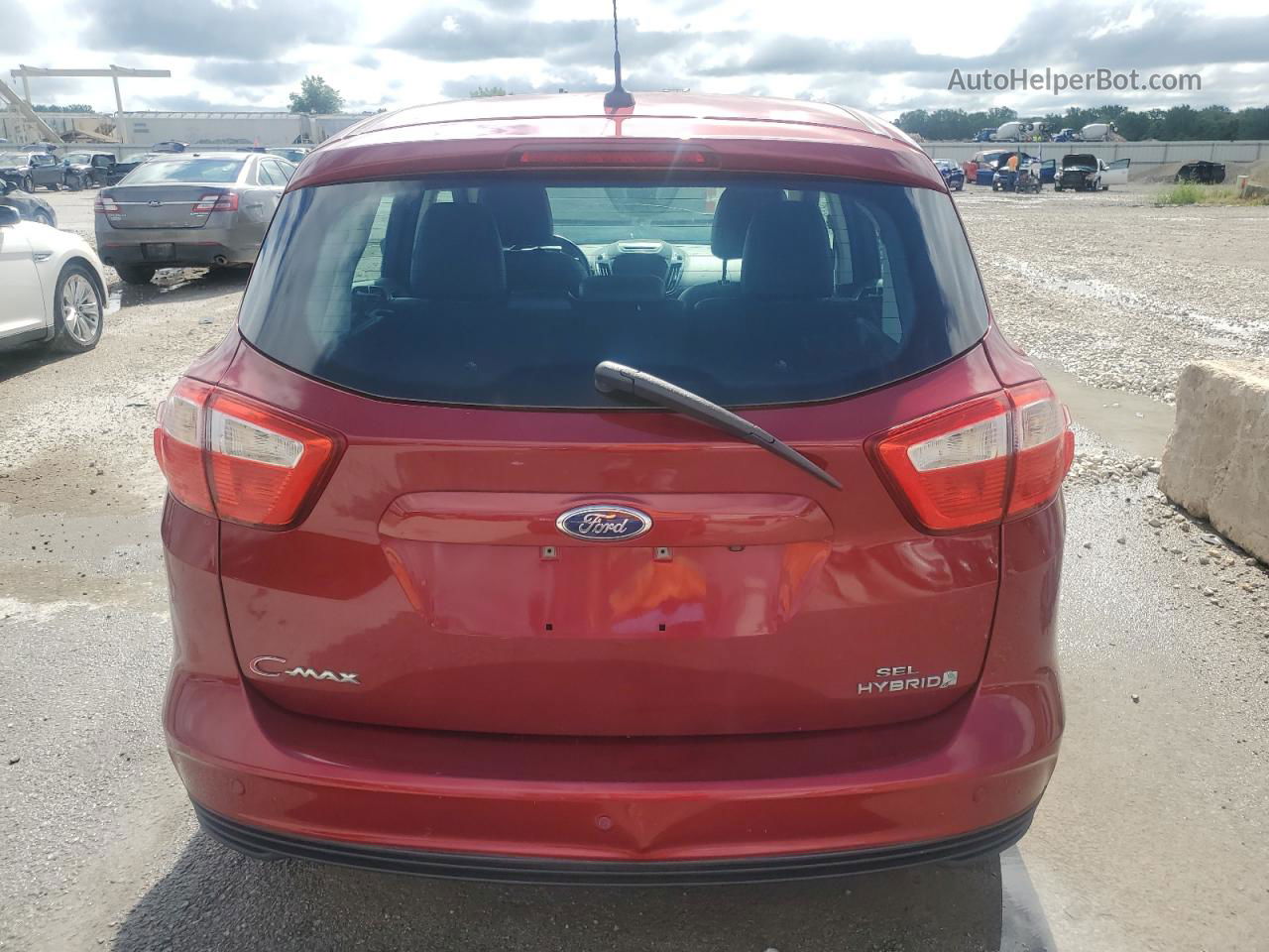 2013 Ford C-max Sel Red vin: 1FADP5BU4DL527317