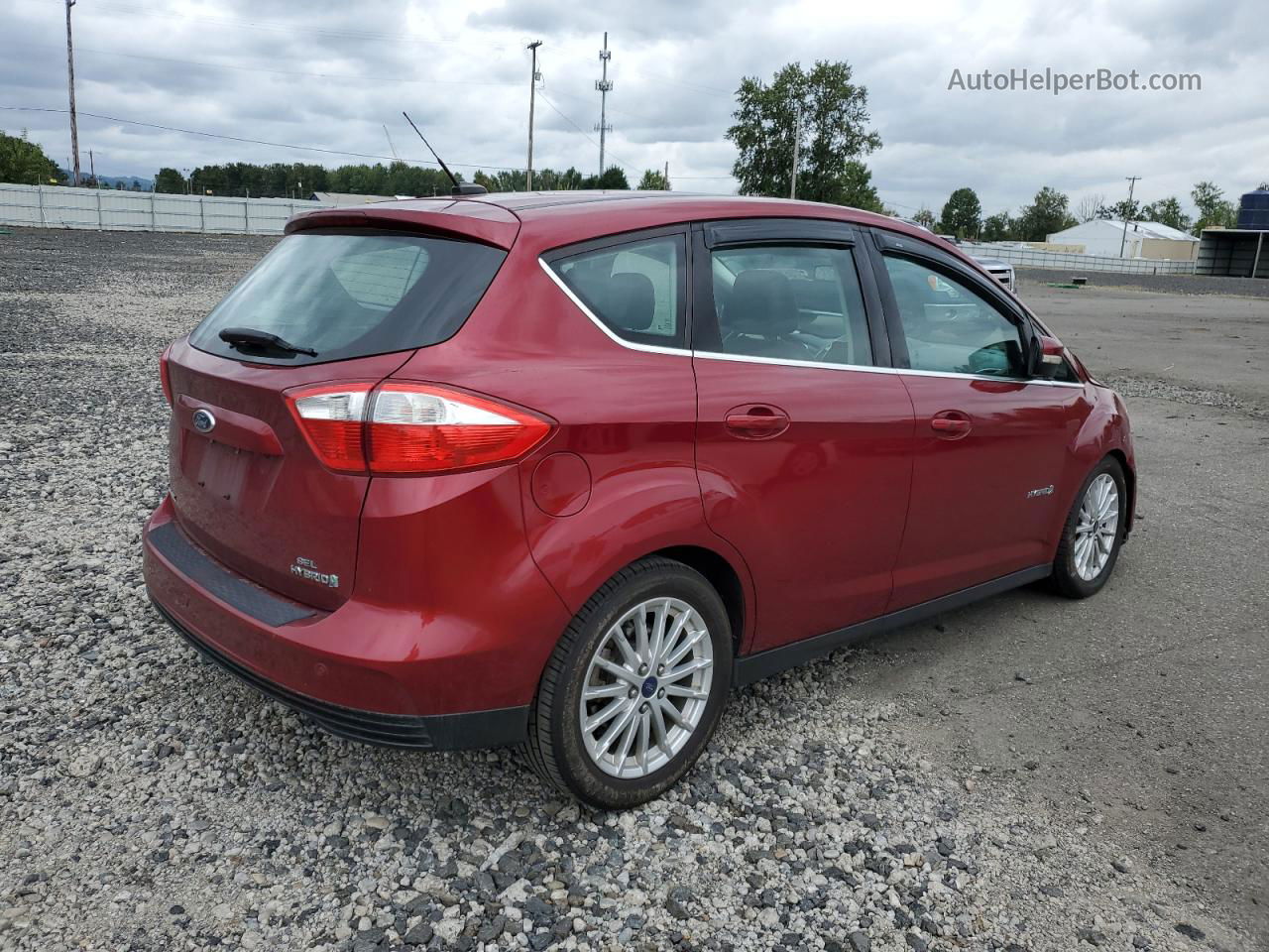 2013 Ford C-max Sel Red vin: 1FADP5BU4DL531030