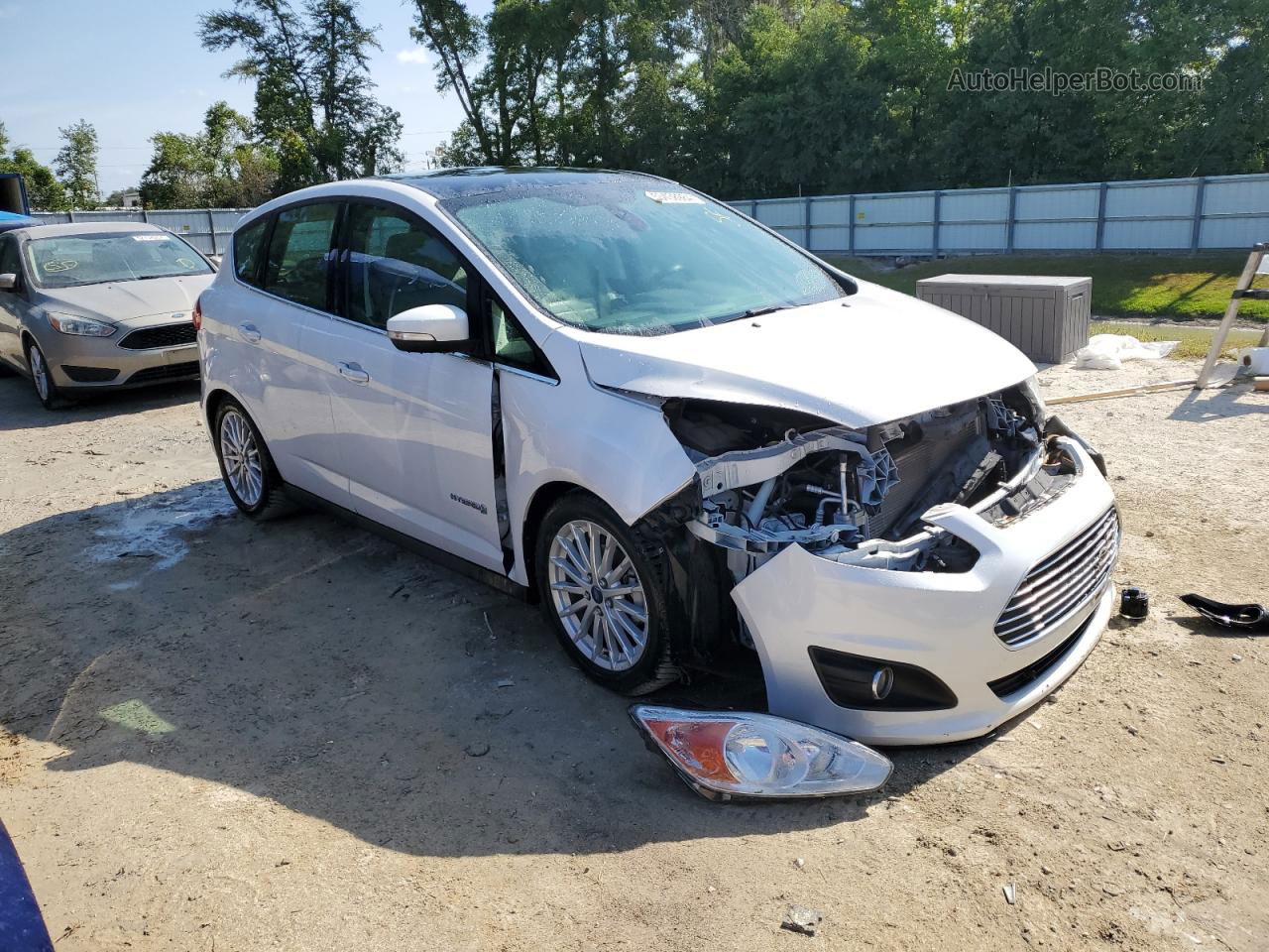 2013 Ford C-max Sel White vin: 1FADP5BU4DL545493