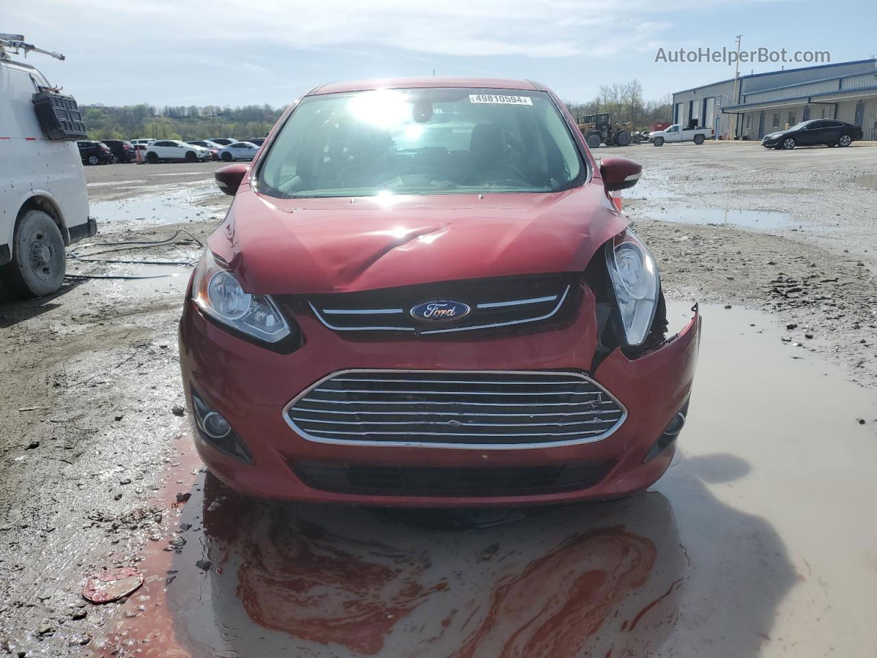 2013 Ford C-max Sel Red vin: 1FADP5BU4DL545610