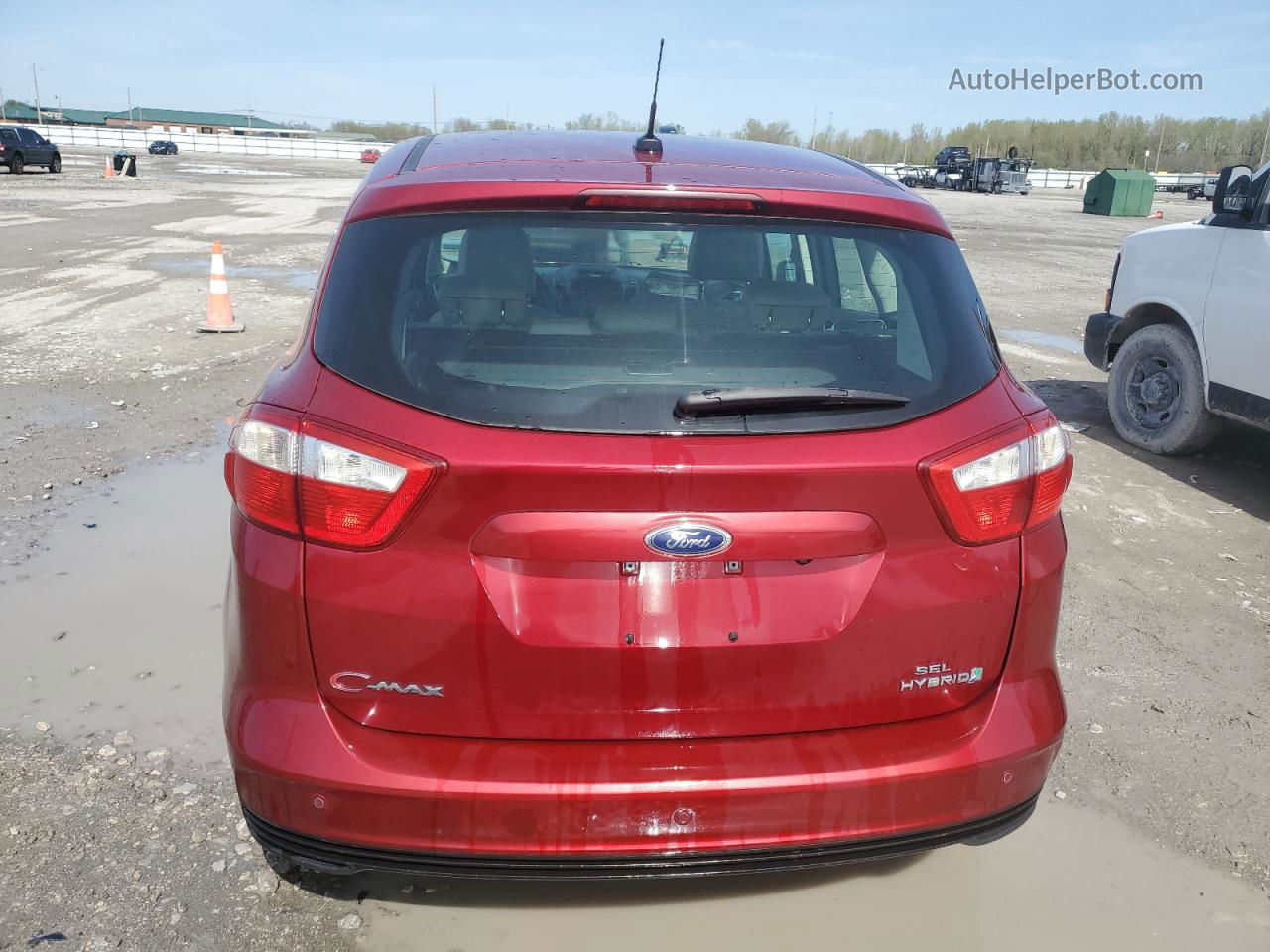 2013 Ford C-max Sel Red vin: 1FADP5BU4DL545610