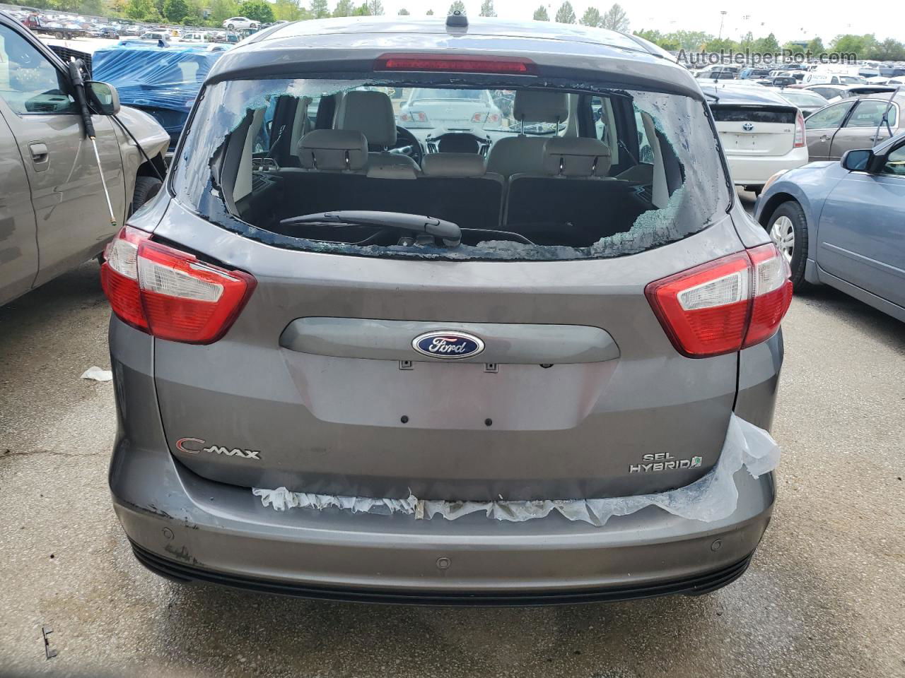 2013 Ford C-max Sel Gray vin: 1FADP5BU4DL548779