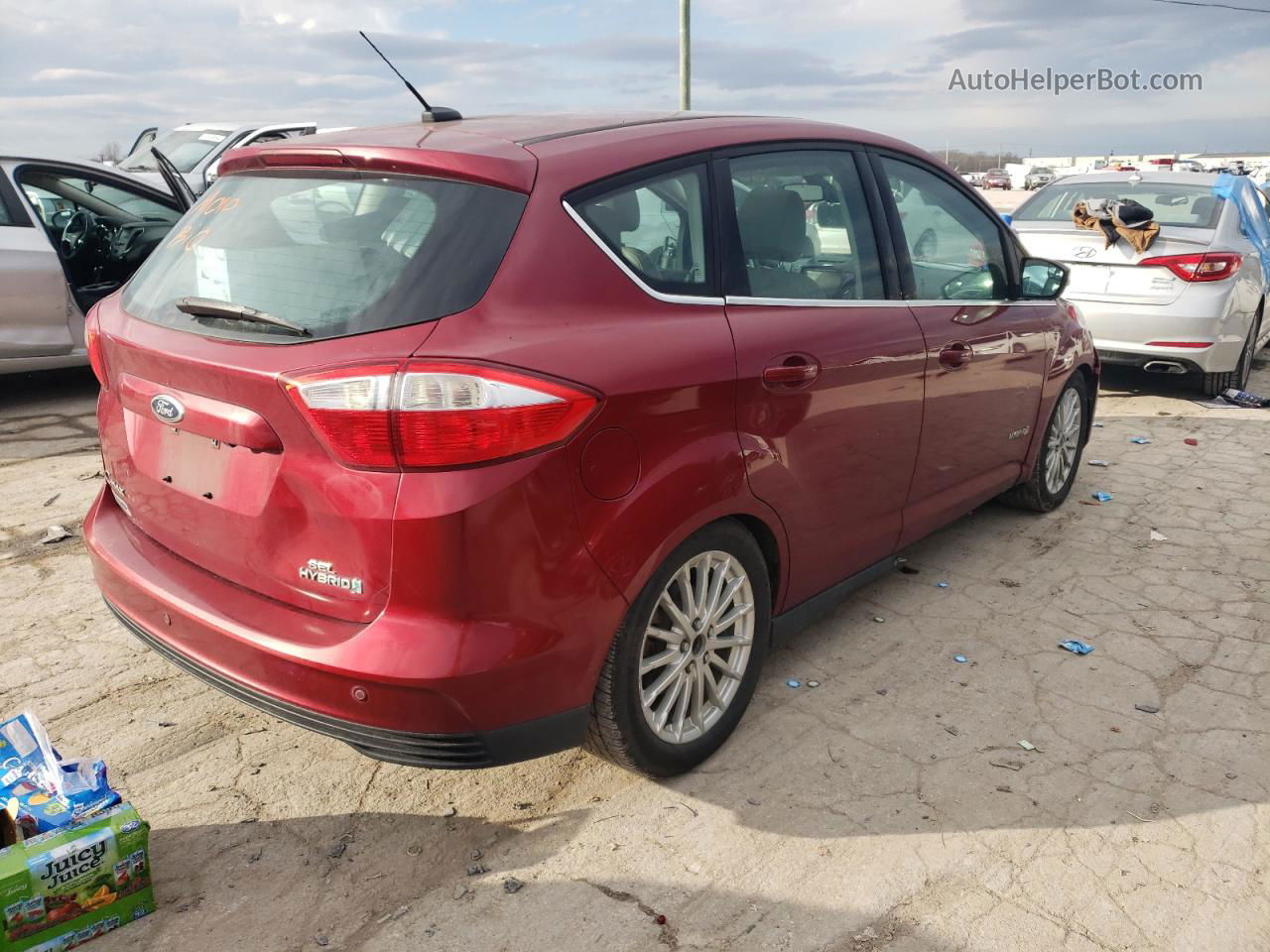 2013 Ford C-max Sel Красный vin: 1FADP5BU4DL556803