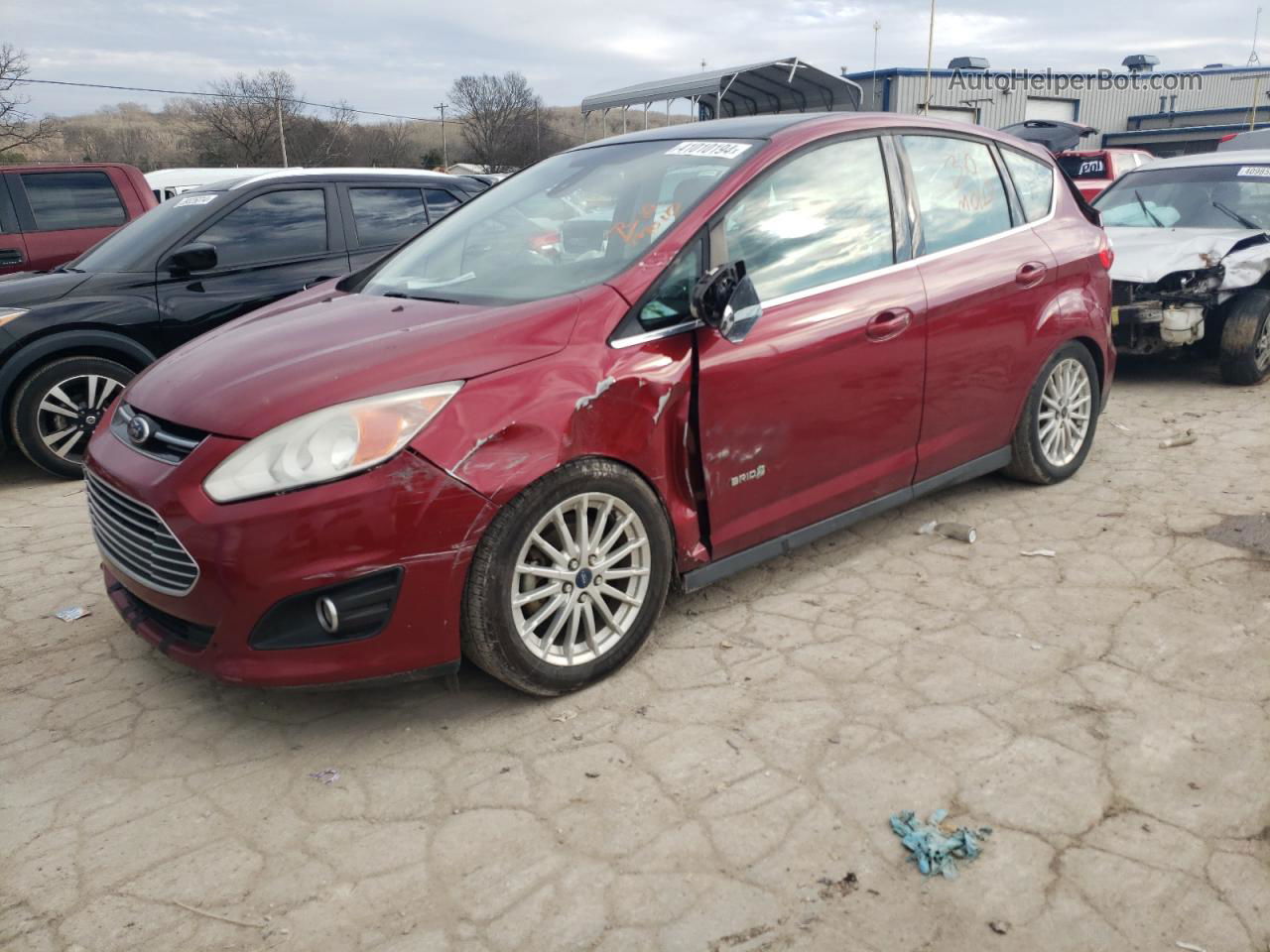 2013 Ford C-max Sel Красный vin: 1FADP5BU4DL556803