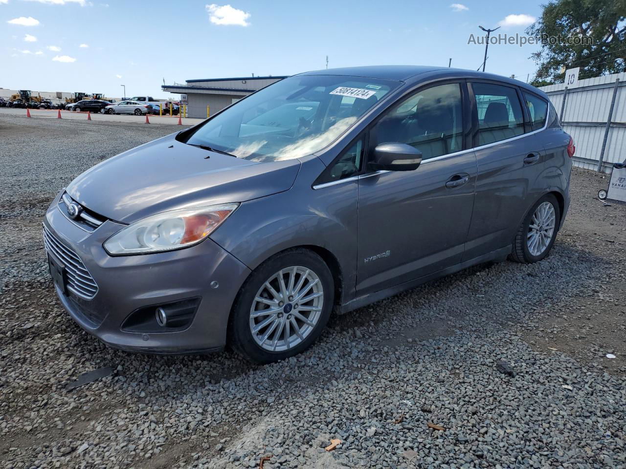 2014 Ford C-max Sel Gray vin: 1FADP5BU4EL500751