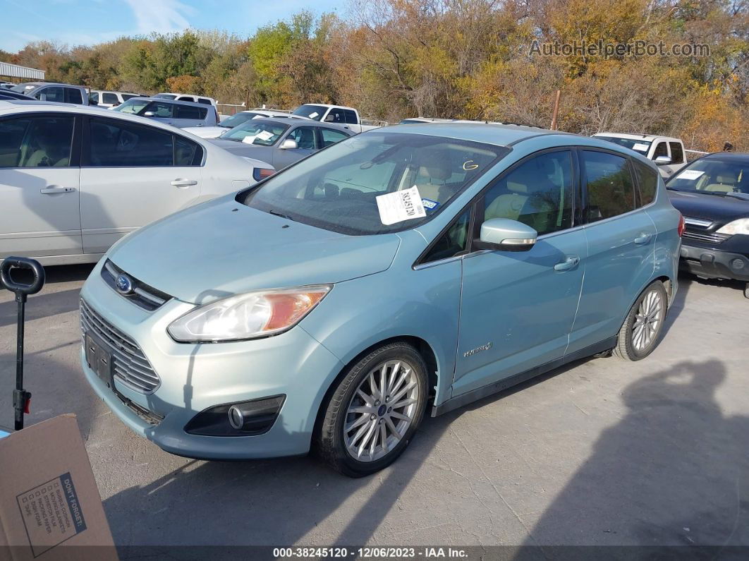 2014 Ford C-max Hybrid Sel Green vin: 1FADP5BU4EL506422