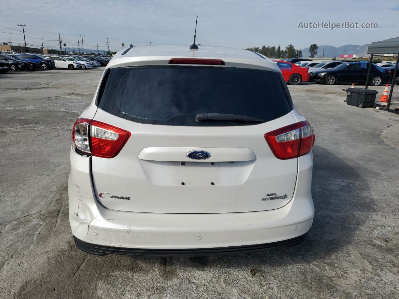 2014 Ford C-max Sel White vin: 1FADP5BU4EL506890