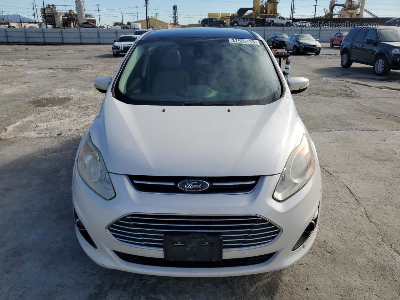 2014 Ford C-max Sel White vin: 1FADP5BU4EL506890