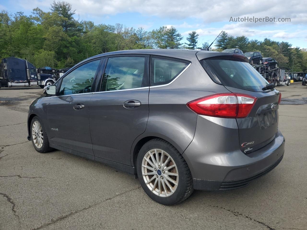 2014 Ford C-max Sel Gray vin: 1FADP5BU4EL514889