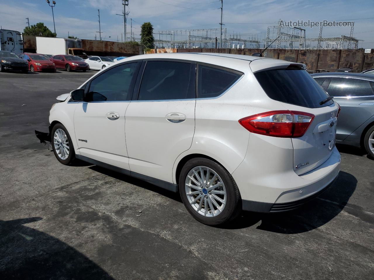 2013 Ford C-max Sel White vin: 1FADP5BU5DL500336