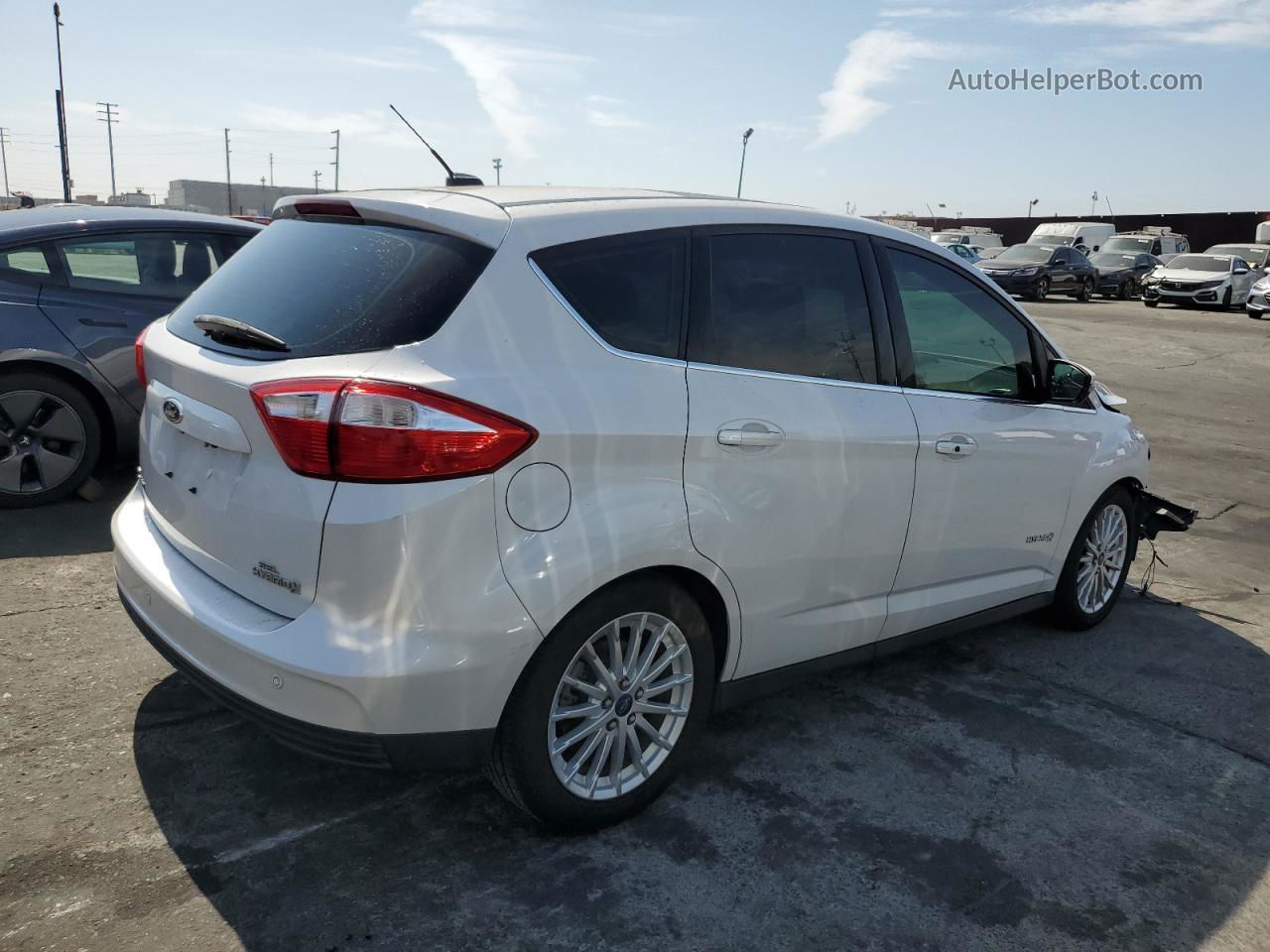 2013 Ford C-max Sel White vin: 1FADP5BU5DL500336